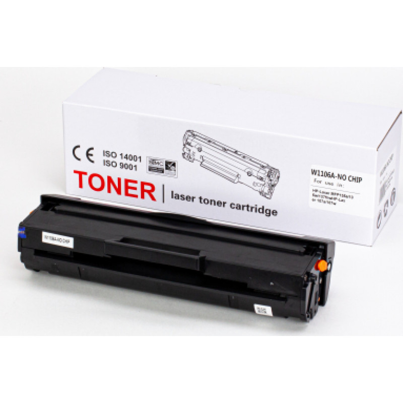 HP W1106A No Chip (F1EU) | Bk | 1K | Toner cartridge for HP